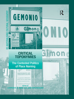 cover image of Critical Toponymies